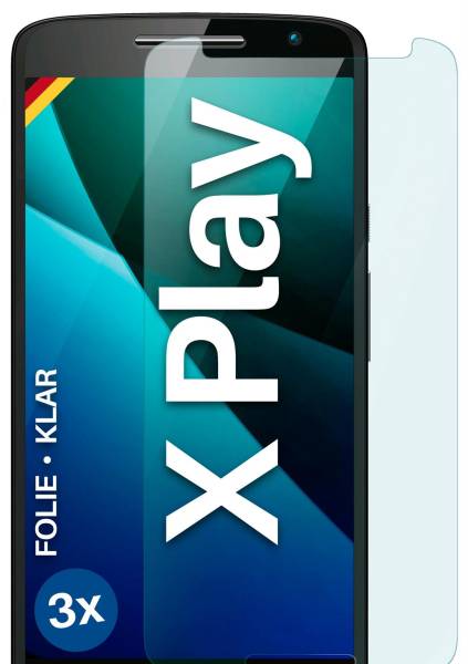 moex FlexProtect Klar für Motorola Moto X Play – Schutzfolie für unsichtbaren Displayschutz, Ultra klar
