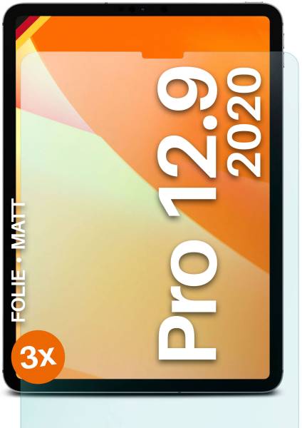 moex FlexProtect Matt für Apple iPad Pro 12,9 Zoll (4. Generation - 2020) – Anti Reflex Schutzfolie für besten Displayschutz, Matt