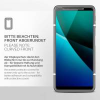 moex FlexProtect Klar für Samsung Galaxy A7 (2018) – Schutzfolie für unsichtbaren Displayschutz, Ultra klar