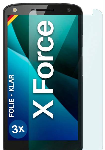 moex FlexProtect Klar für Motorola Moto X Force – Schutzfolie für unsichtbaren Displayschutz, Ultra klar