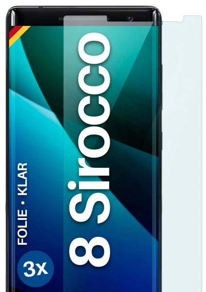 moex FlexProtect Klar für Nokia 8 Sirocco – Schutzfolie für unsichtbaren Displayschutz, Ultra klar