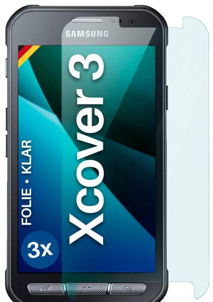 moex FlexProtect Klar für Samsung Galaxy Xcover 3 – Schutzfolie für unsichtbaren Displayschutz, Ultra klar