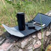 Choetech Reise-Solarladegerät – Tragbares 22W Solarpanel, 2x USB 5V, Faltbares Design