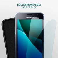 moex FlexProtect Klar für Samsung Galaxy J1 (2016) – Schutzfolie für unsichtbaren Displayschutz, Ultra klar