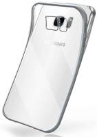 moex Chrome Case für Samsung Galaxy S7 – Handy Bumper mit Chrom Rand – Transparente Hülle