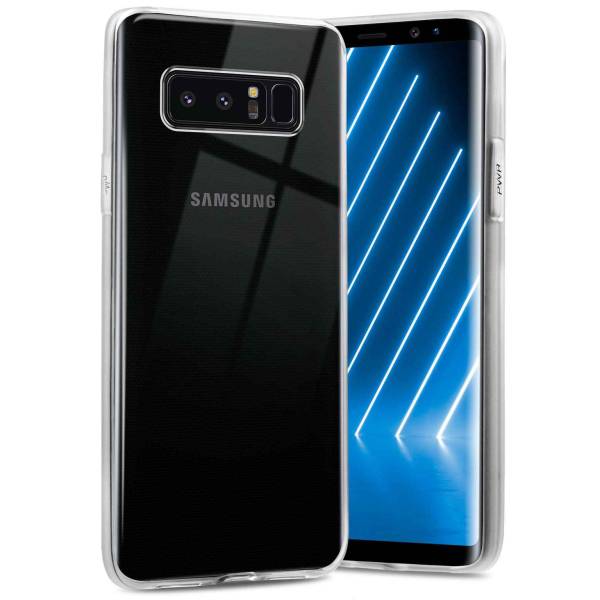 ONEFLOW Clear Case für Samsung Galaxy Note 8 – Transparente Hülle aus Soft Silikon, Extrem schlank