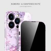 ONEFLOW Flower Cover iPhone 16 Pro Max Blumen Muster – weiteres Produktbild 1