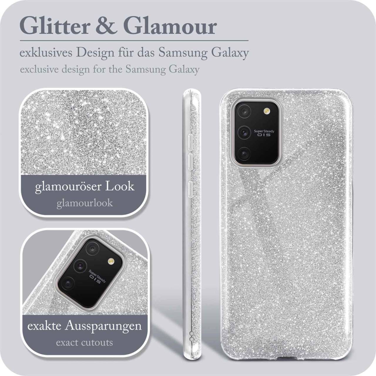 ONEFLOW Glitter Case für Samsung Galaxy S10 Lite – Glitzer Hülle aus TPU, designer Handyhülle