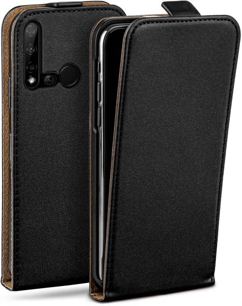 moex Flip Case für Huawei P20 Lite (2019) – PU Lederhülle mit 360 Grad Schutz, klappbar
