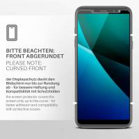 moex FlexProtect Klar für Samsung Galaxy A6 Plus (2018) – Schutzfolie für unsichtbaren Displayschutz, Ultra klar