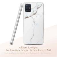 ONEFLOW Sense Case für Samsung Galaxy A51 Designer Hülle aus Silikon, Marmor Muster Handyhülle