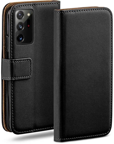 moex Book Case für Samsung Galaxy Note 20 Ultra 5G – Klapphülle aus PU Leder mit Kartenfach, Komplett Schutz