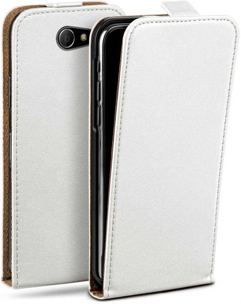 moex Flip Case für Sony Xperia M2 – PU Lederhülle mit 360 Grad Schutz, klappbar