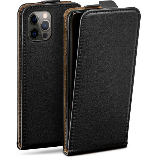 moex Flip Case iPhone 12 Pro Klapphülle Leder