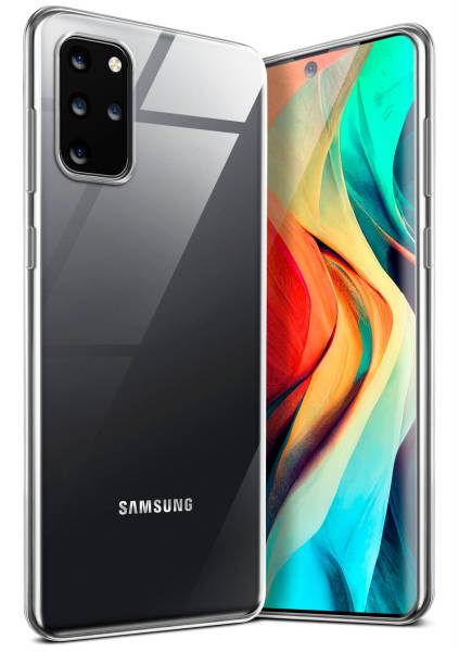 moex Aero Case für Samsung Galaxy S20 Plus 5G – Durchsichtige Hülle aus Silikon, Ultra Slim Handyhülle