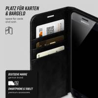 moex Casual Case für Samsung Galaxy S7 – 360 Grad Schutz Booklet, PU Lederhülle mit Kartenfach