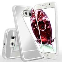 moex Mirror Case für Samsung Galaxy S6 – Handyhülle aus Silikon mit Spiegel auf der Rückseite
