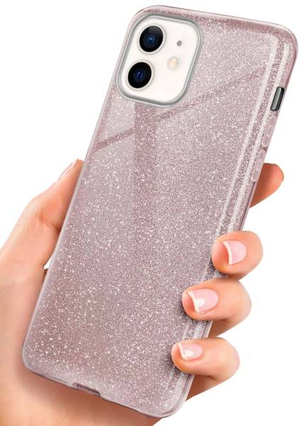 ONEFLOW Glitter Case für Apple iPhone 12 – Glitzer Hülle aus TPU, designer Handyhülle