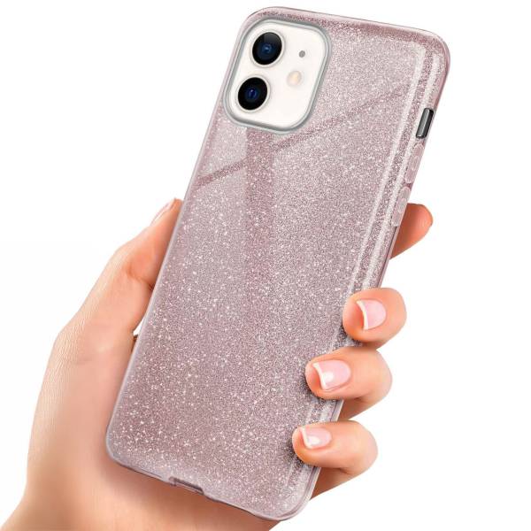 ONEFLOW Glitter Case für Apple iPhone 12 – Glitzer Hülle aus TPU, designer Handyhülle