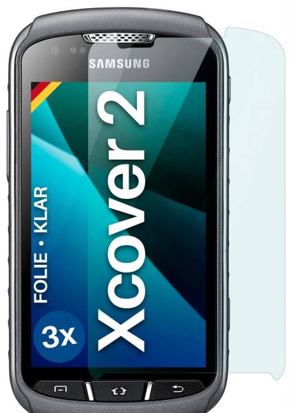 moex FlexProtect Klar für Samsung Galaxy Xcover 2 – Schutzfolie für unsichtbaren Displayschutz, Ultra klar