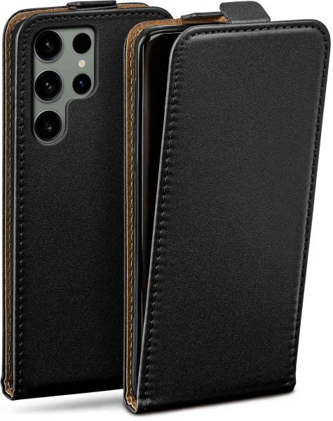 moex Flip Case für Samsung Galaxy S24 Ultra – PU Lederhülle mit 360 Grad Schutz, klappbar