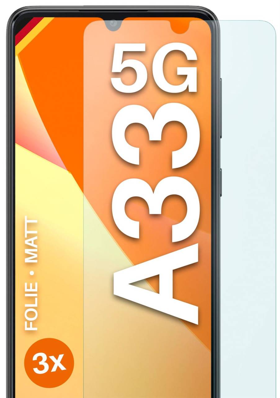 moex FlexProtect Matt für Samsung Galaxy A33 5G – Anti Reflex Schutzfolie für besten Displayschutz, Matt