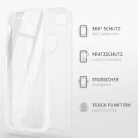 ONEFLOW Touch Case für Apple iPhone SE 3. Generation (2022) – 360 Grad Full Body Schutz, komplett beidseitige Hülle