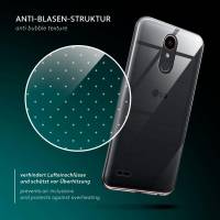 moex Aero Case für LG K10 (2017) – Durchsichtige Hülle aus Silikon, Ultra Slim Handyhülle