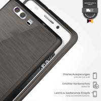 moex Brushed Case für Huawei P10 – Silikon Handyhülle, Backcover in Aluminium Optik