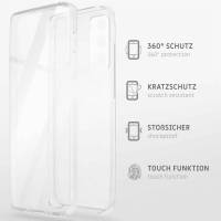 ONEFLOW Touch Case für Samsung Galaxy A15 (4G) – 360 Grad Full Body Schutz, komplett beidseitige Hülle