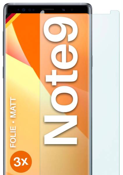 moex FlexProtect Matt für Samsung Galaxy Note 9 – Anti Reflex Schutzfolie für besten Displayschutz, Matt