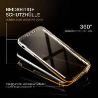 moex Double Case für Samsung Galaxy A5 (2016) – 360 Grad Hülle aus Silikon, Rundumschutz beidseitig