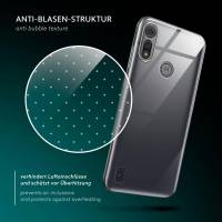 moex Aero Case für Motorola Moto E6s (2020) – Durchsichtige Hülle aus Silikon, Ultra Slim Handyhülle