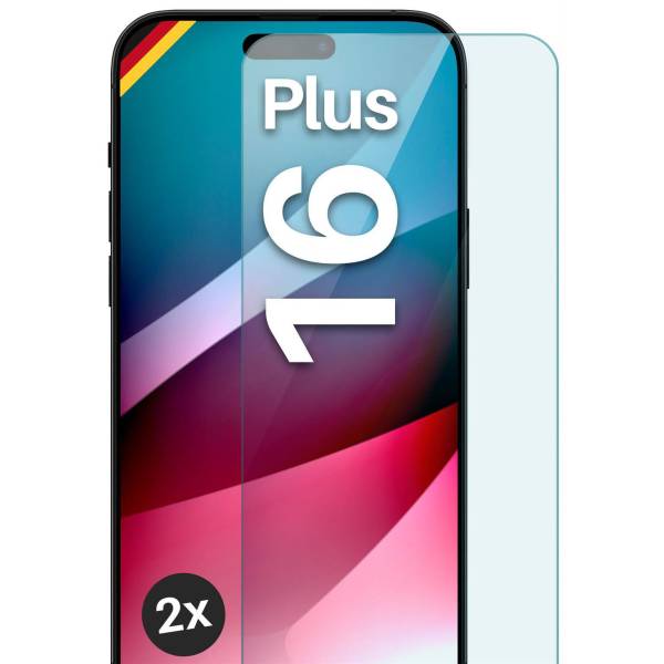 moex ShockProtect iPhone 16 Plus Panzerglas Klar