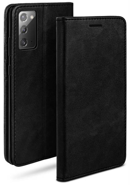 moex Casual Case für Samsung Galaxy Note 20 5G – 360 Grad Schutz Booklet, PU Lederhülle mit Kartenfach