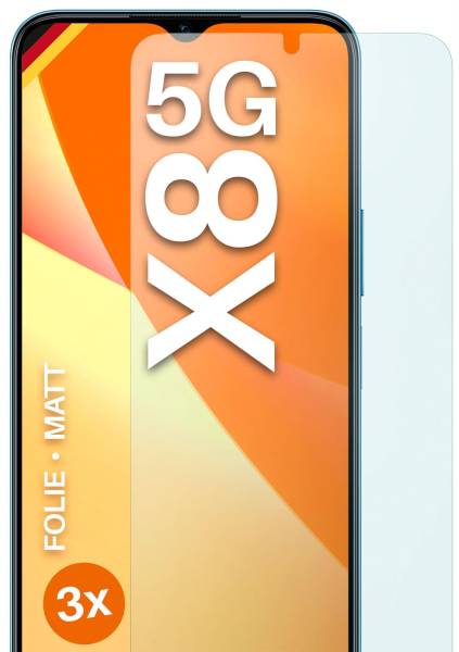 moex FlexProtect Matt für Honor X8 5G – Anti Reflex Schutzfolie für besten Displayschutz, Matt