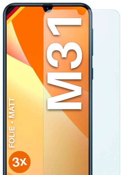 moex FlexProtect Matt für Samsung Galaxy M31 – Anti Reflex Schutzfolie für besten Displayschutz, Matt
