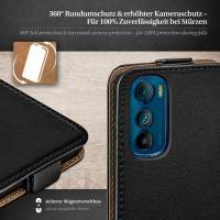 moex Flip Case für Motorola Edge 30 – PU Lederhülle mit 360 Grad Schutz, klappbar