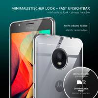 moex Aero Case für Motorola Moto E4 – Durchsichtige Hülle aus Silikon, Ultra Slim Handyhülle