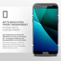 moex FlexProtect Klar für Samsung Galaxy A7 (2017) – Schutzfolie für unsichtbaren Displayschutz, Ultra klar
