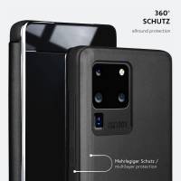 moex Void Case für Samsung Galaxy S20 Ultra 5G – Klappbare 360 Grad Schutzhülle, Hochglanz Klavierlack Optik