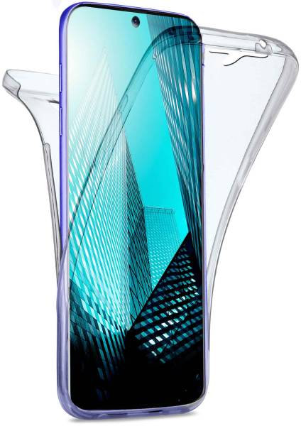 moex Double Case für Samsung Galaxy S20 Ultra – 360 Grad Hülle aus Silikon, Rundumschutz beidseitig
