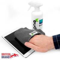 Ecomoist Bildschirm Reinigungsset – für Smartphones und andere Geräte, 2 Mikrofasertücher, Displayreiniger 500 ml
