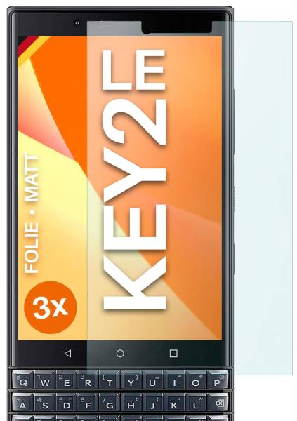 moex FlexProtect Matt für BlackBerry KEY2 LE – Anti Reflex Schutzfolie für besten Displayschutz, Matt