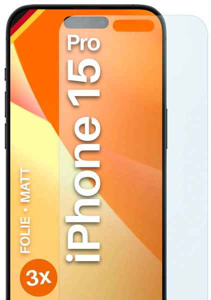 moex FlexProtect iPhone 15 Pro Schutzfolie Matt