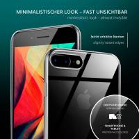 moex Aero Case für Apple iPhone 8 Plus – Durchsichtige Hülle aus Silikon, Ultra Slim Handyhülle