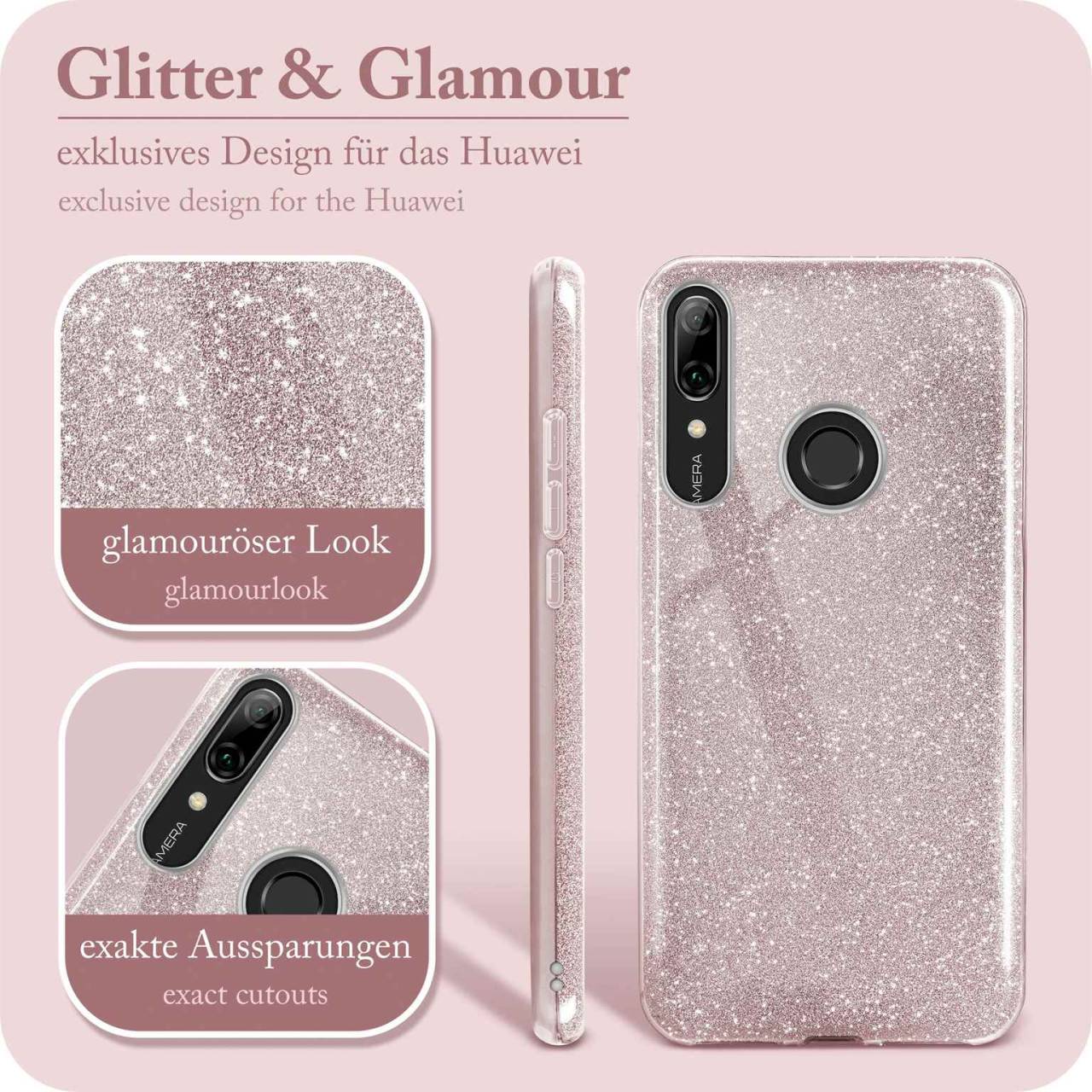 ONEFLOW Glitter Case für Huawei P smart 2019 – Glitzer Hülle aus TPU, designer Handyhülle