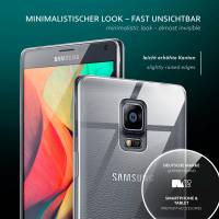 moex Aero Case für Samsung Galaxy Note 4 – Durchsichtige Hülle aus Silikon, Ultra Slim Handyhülle