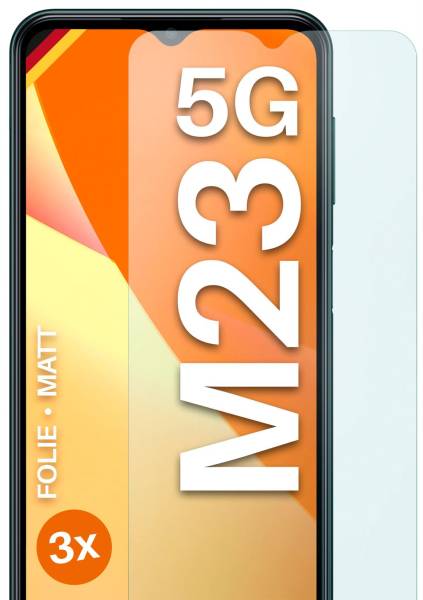 moex FlexProtect Matt für Samsung Galaxy M23 5G – Anti Reflex Schutzfolie für besten Displayschutz, Matt