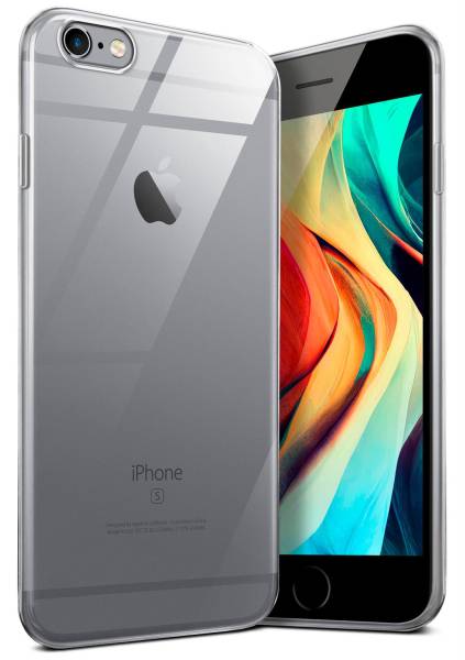 moex Aero Case für Apple iPhone 6s – Durchsichtige Hülle aus Silikon, Ultra Slim Handyhülle
